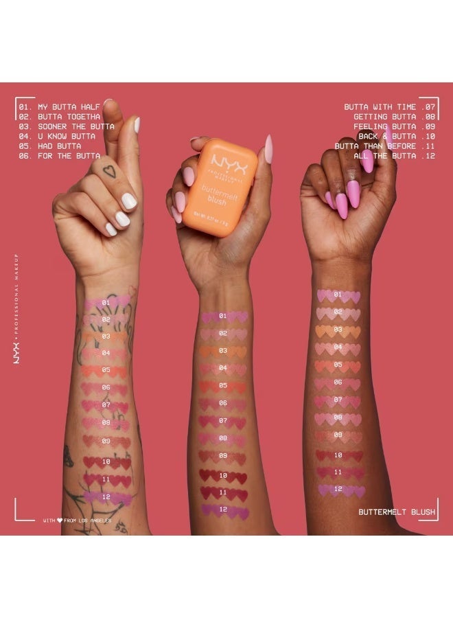 نيكس مكياج المحترفين NYX Buttermelt Blush,  07 - Butta With Time - Image 4